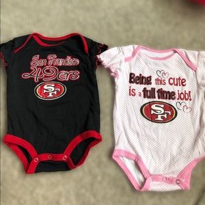 5/$25 NFL 49er’s Onesies